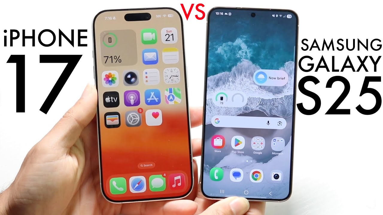 iPhone 17 против Samsung Galaxy S25! (Сравнение) (Обзор)