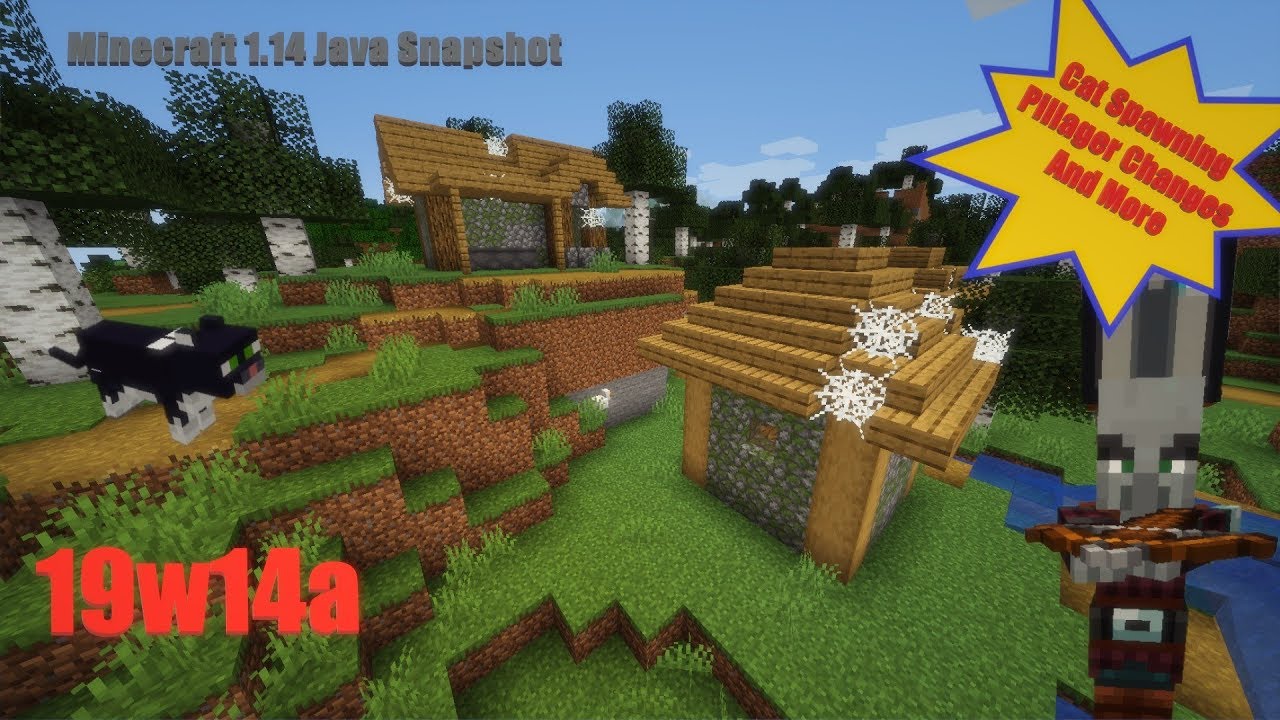 Minecraft 1.14 Java Snapshot 19w14a