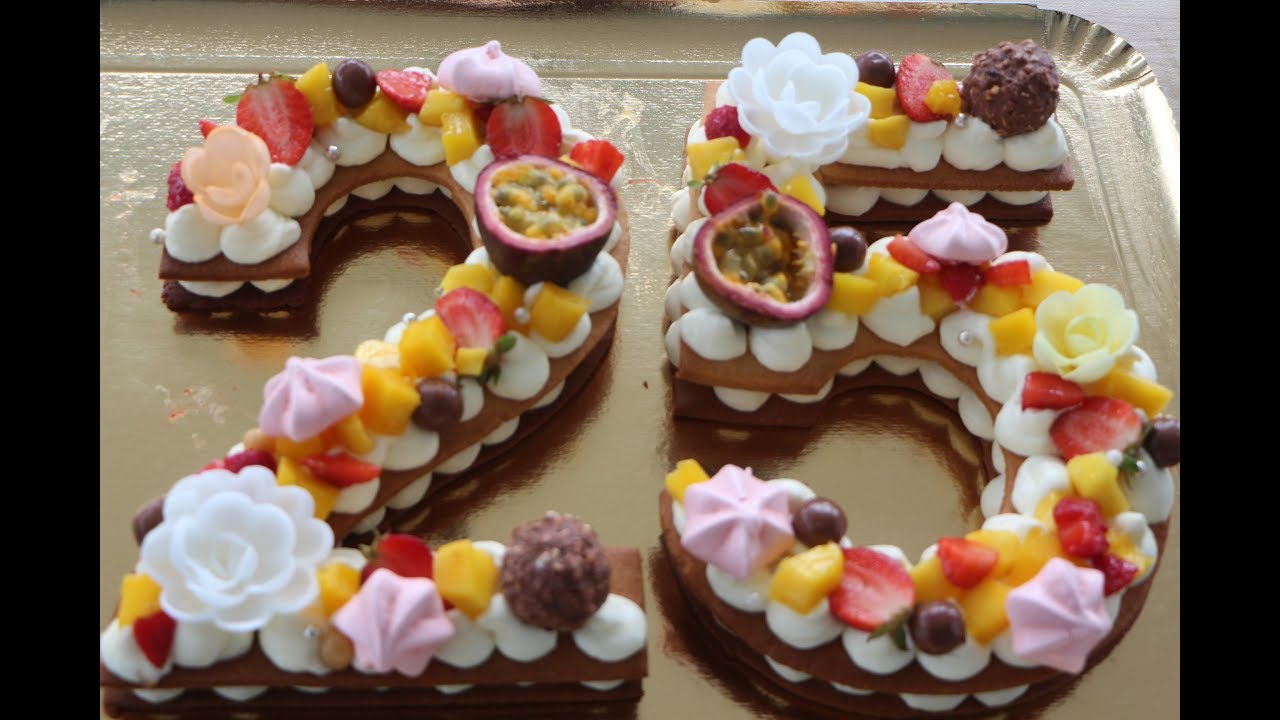 Gâteau chiffres - Number cake (Cake trend 2018)