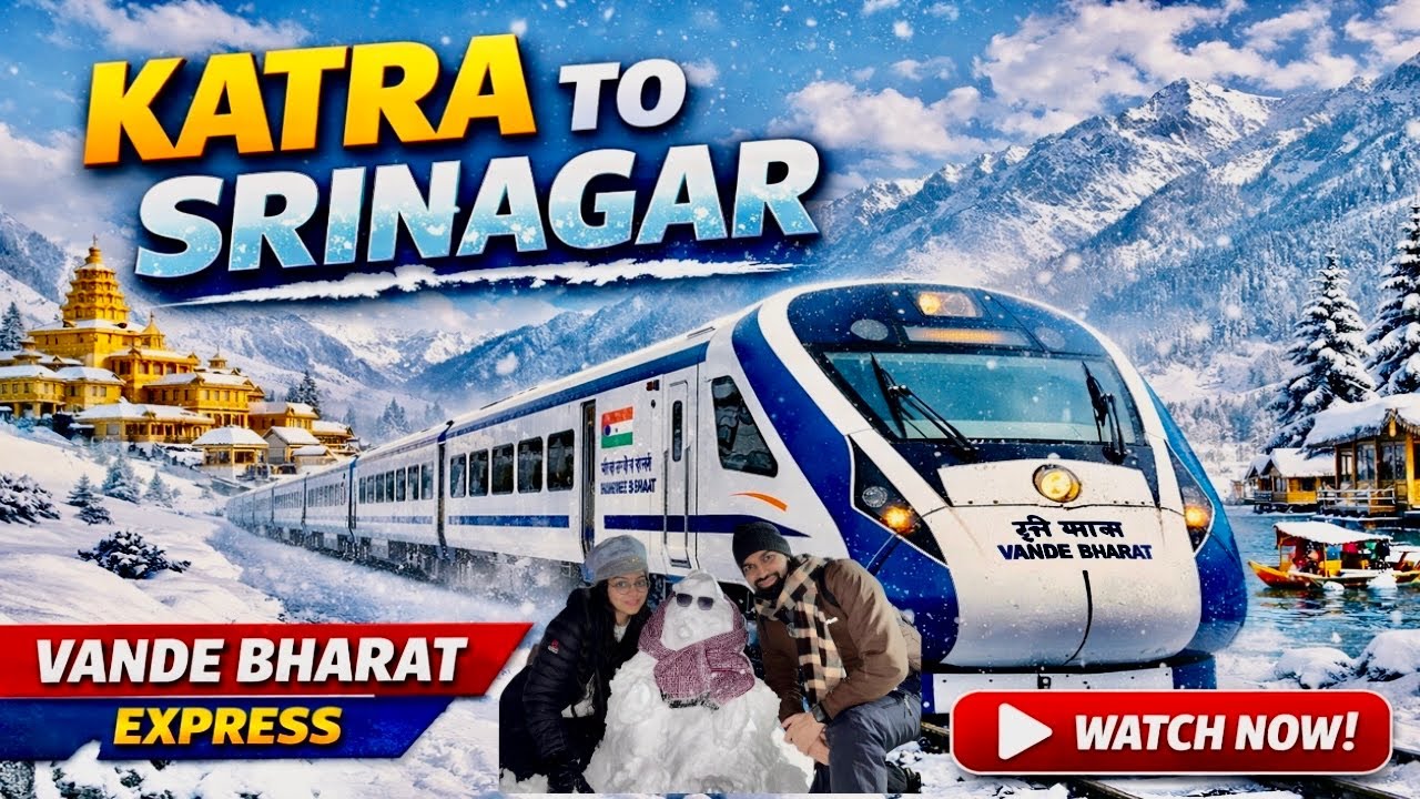 Katra To Srinagar In Executive Class | Most Scenic Train Journey | #srinagar #vandebharat 