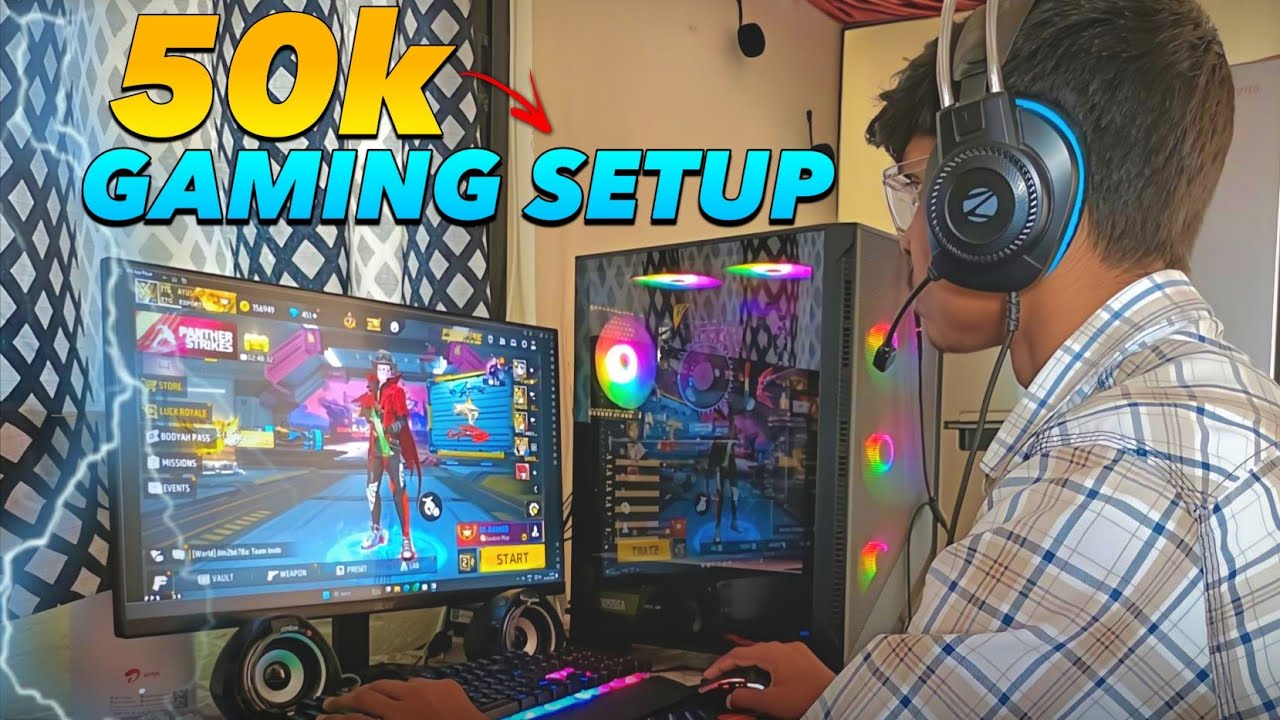 My Gaming Setup Tour 2026 🫣 | Worth 50K | Live Stream X Gaming #thetowngamer #gamingpc #gamingsetup