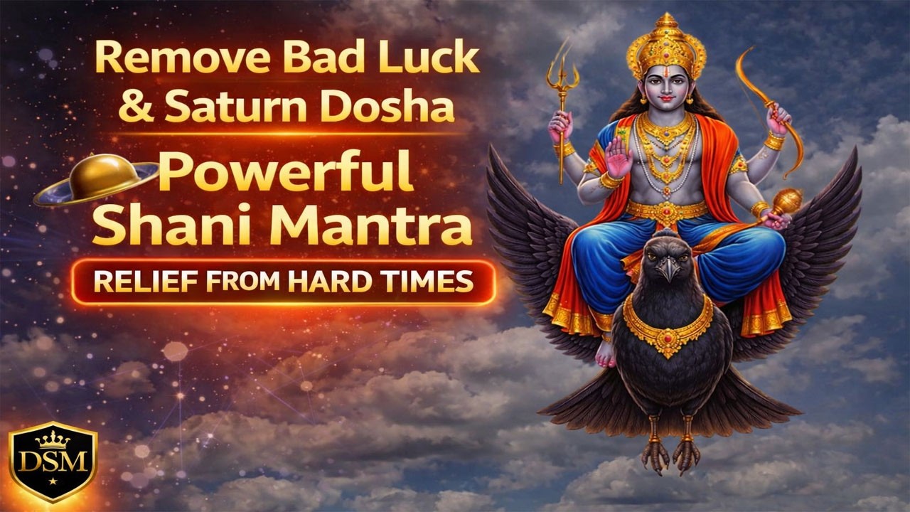 Remove Bad Luck & Saturn Dosha | Powerful Shani Mantra | Relief from Hard Times
