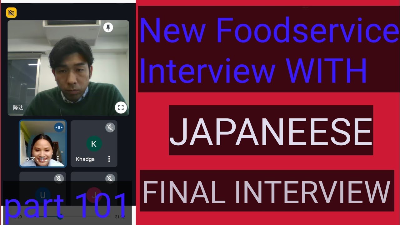 SSW Food Service interview with japaneese. Final Interview@somsyoutube7