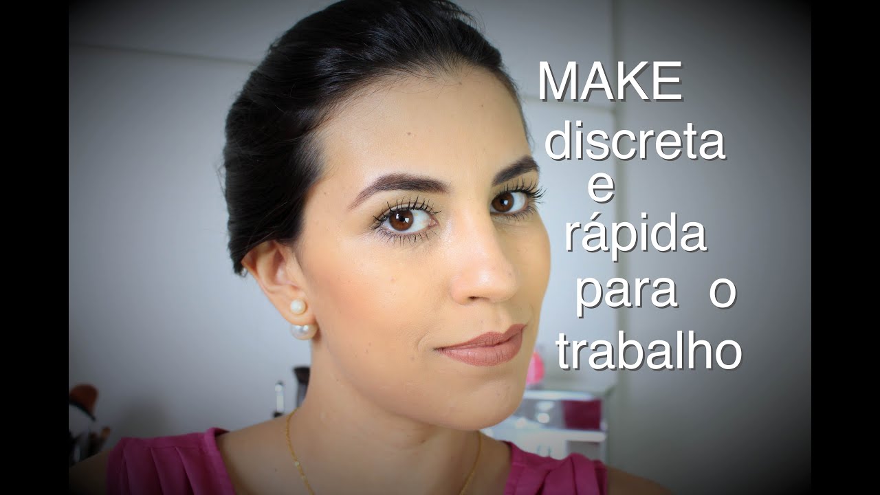 Make discreta e rápida para o trabalho + dica anti brilho | by Flavia Comporte