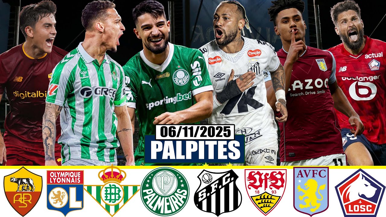 ✅⚽PALPITES FUTEBOL HOJE 06/11/2025 QUINTA FEIRA DE LIGA EUROPA & BRASILEIR&Atilde;O + TRIPLA GR&Aacute;TIS🏆✅