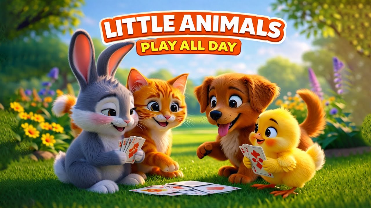 Little Animals Play All Day | Fun Kids Song