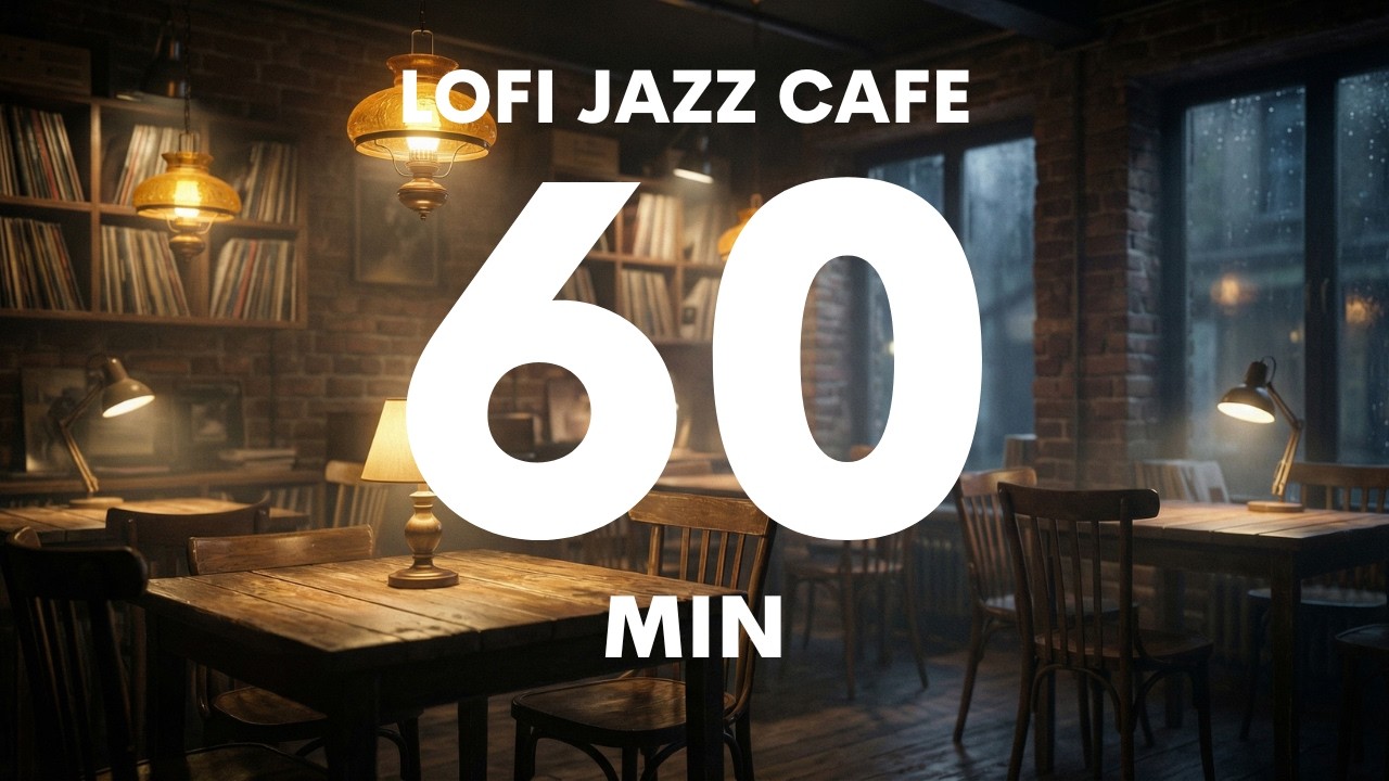 Late Night Lofi Jazz Café 🌧️☕ | 60 Minutes of Smooth Chill Beats