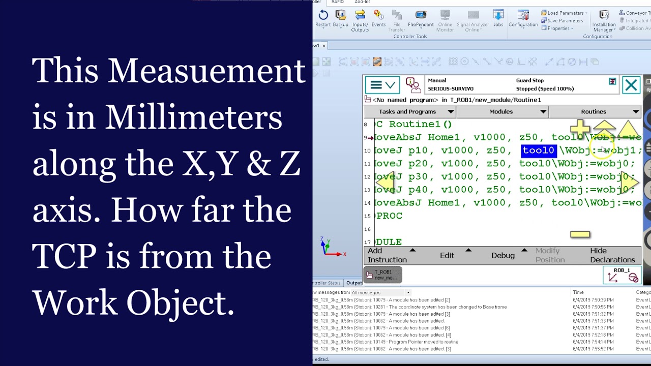 How to fix the TOOL or TCP & Work Objext in a routine Line of Code ABB IRC5
