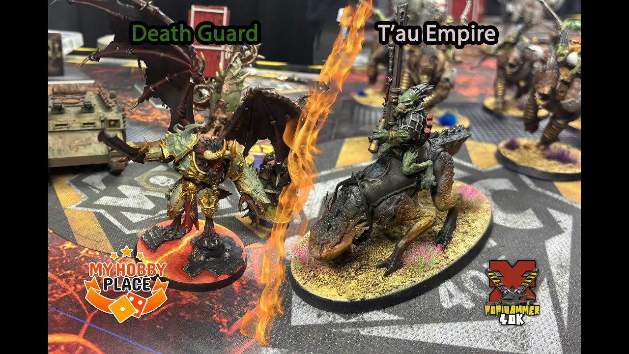 V10- death guard vs t’au - warhammer 40k - 2000 pts