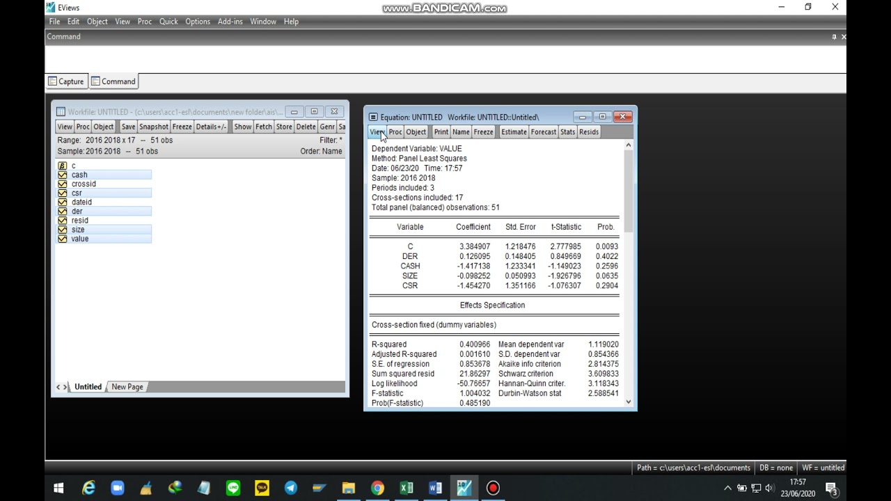 05 Eviews Series: Chow Test