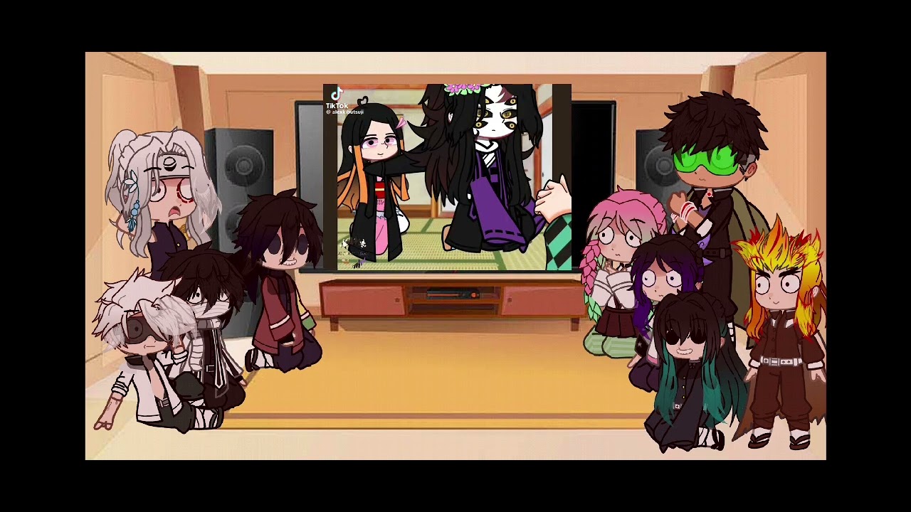 The Hashiras react to my fyp 🫠🙃#gacha #hashira