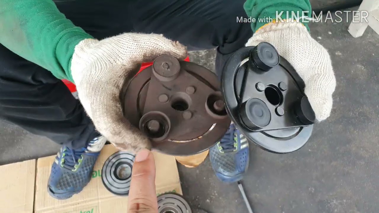 เปลี่ยนหน้าคลัชแอร์ D-MAX ง่ายมาก Replace the front of the air clutch D-MAX.