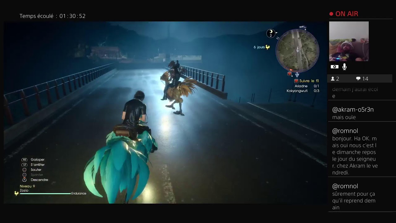 Final Fantasy XV - Anthony Walther streame sur PS4