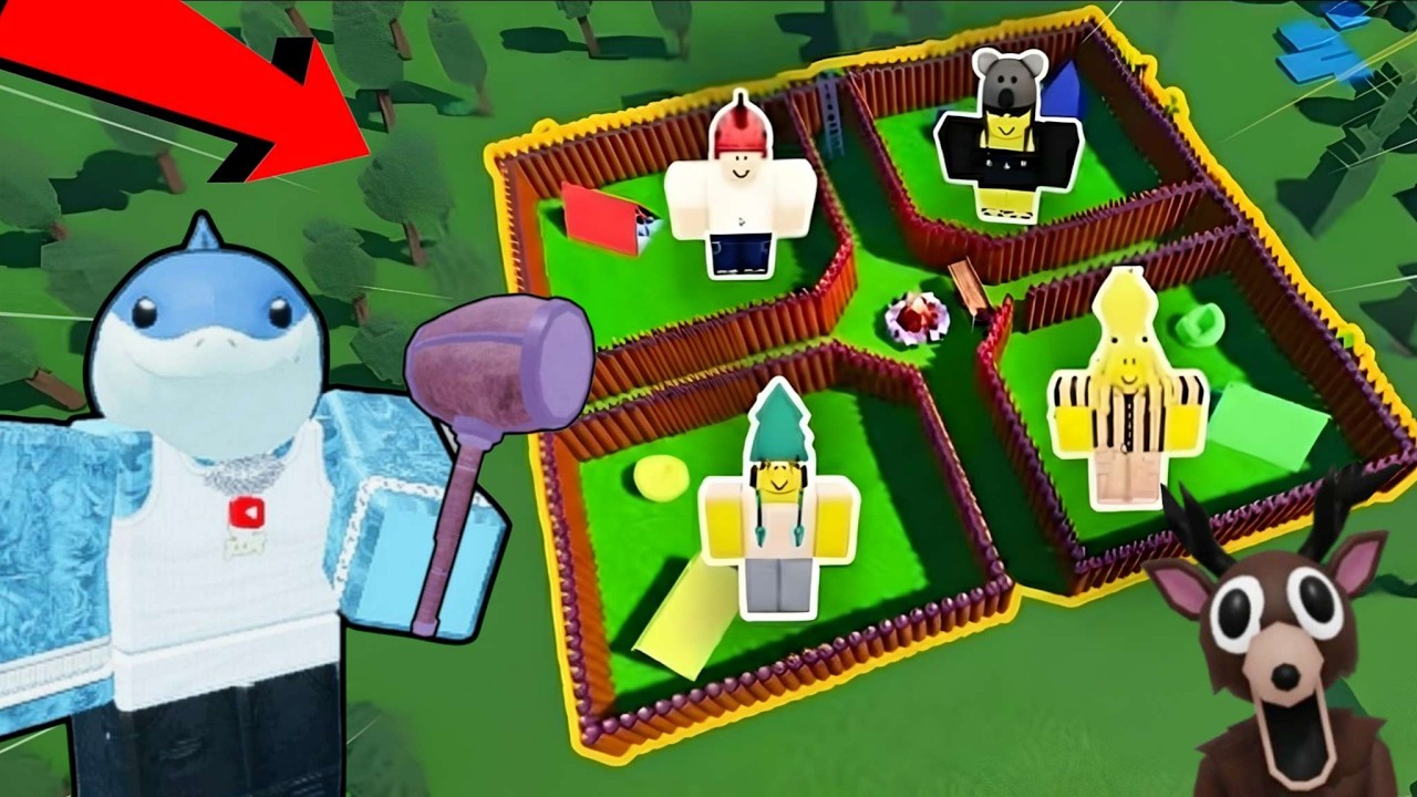 HER &Ccedil;OCUK İ&Ccedil;İN AYRI BİR BASE YAPTIM! - Roblox Ormanda 99 Gece