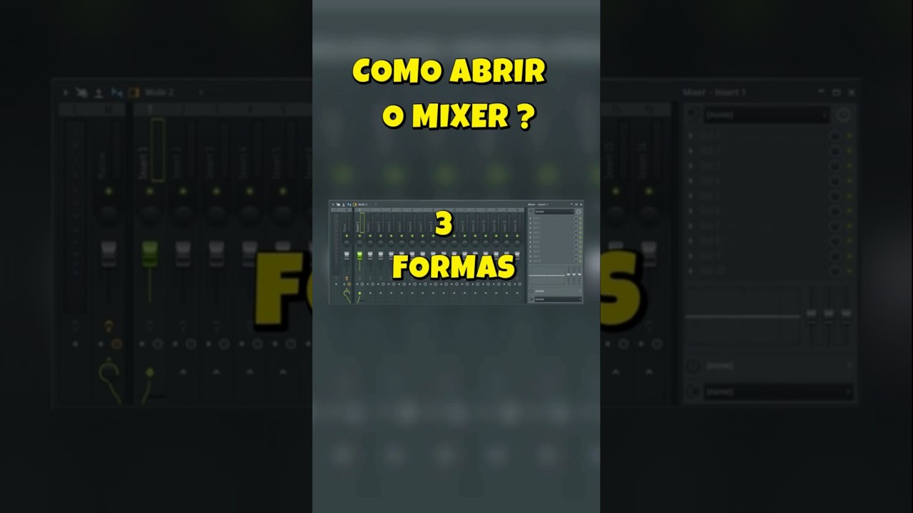 Dica Como ABRIR o MIXER no FL Studio #Shorts #FLStudio