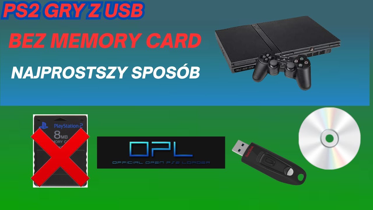 GRY PS2 Z USB | NAJPROSTSZY SPOSÓB BEZ MEMORY CARD