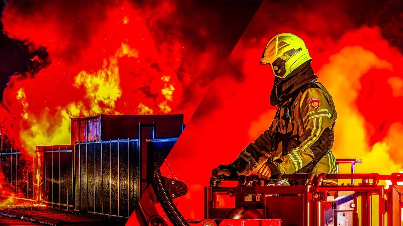Container vol met Fiets accu's bij e-bike Fabrikant in Wijchen vat vlam