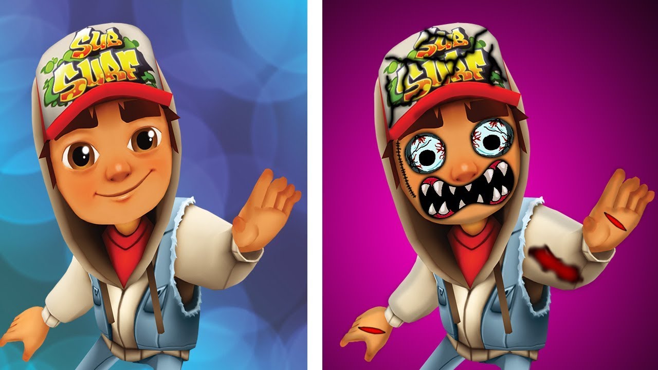 Subway Surfers Characters HORROR VERSION 😲😲😲