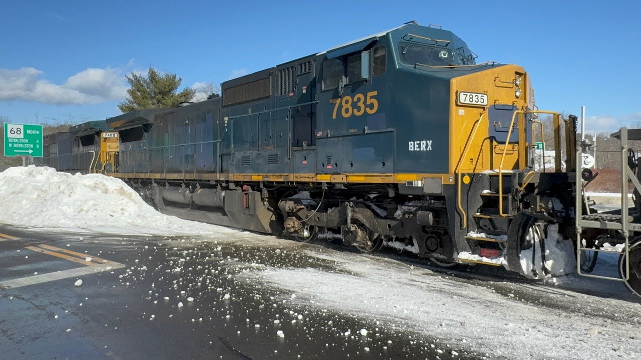 Going Away Pose of AYED W/ Small Train & Small Snowburst Thru Royalston 