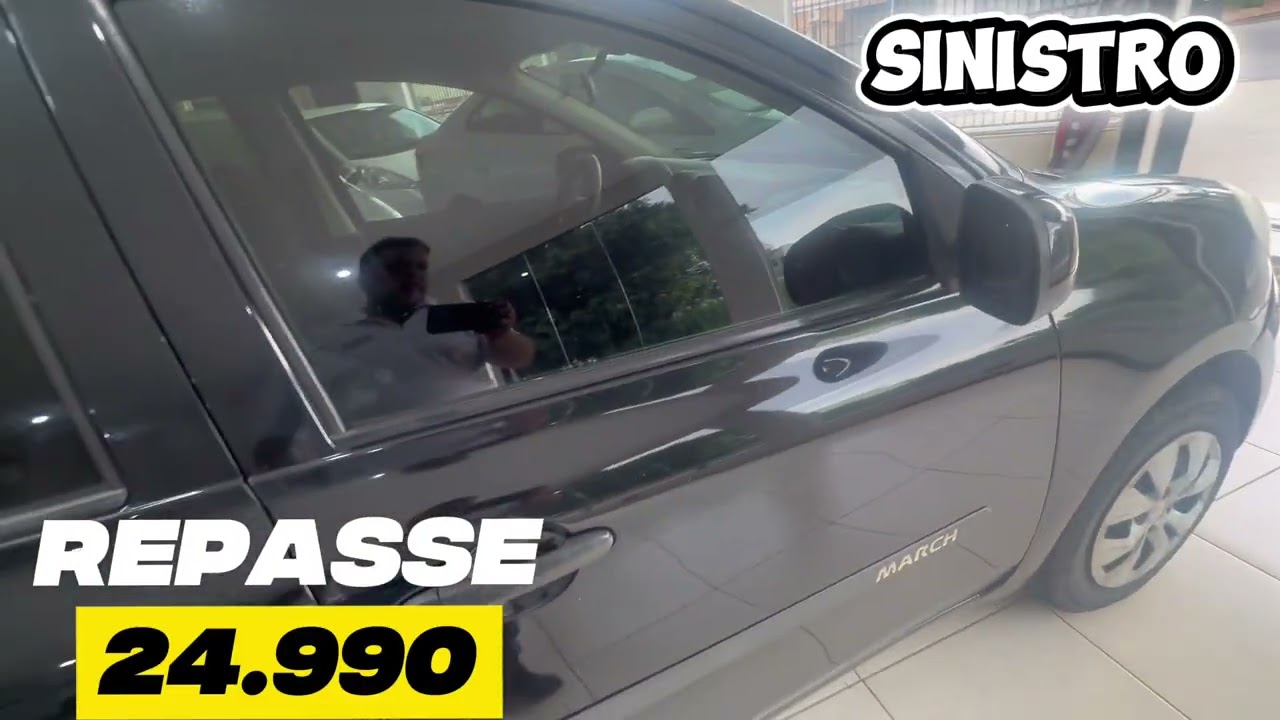 Nissan March 2013 completo Sinistro Repasse 