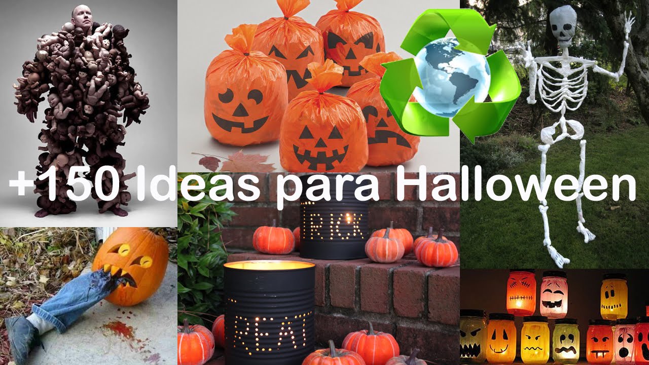 Decoración con Reciclaje para Halloween