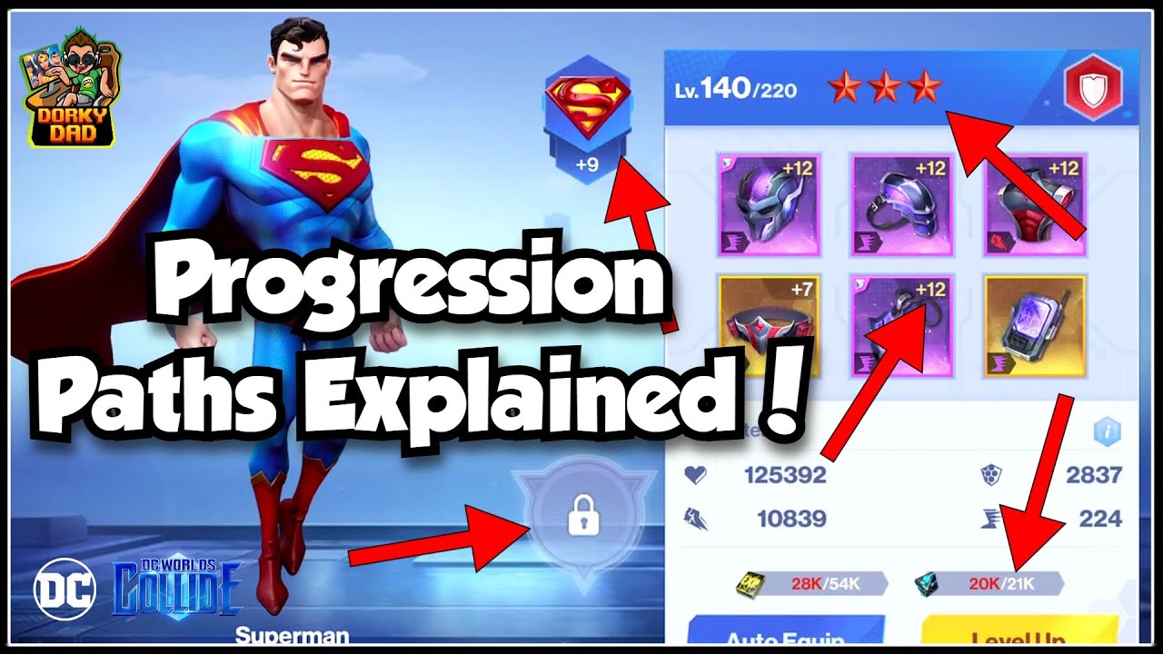 Путь развития DC Worlds Collide! | Крайне прямолинейный! | Дружелюбен по FTP? | Тяжёлый гринд?