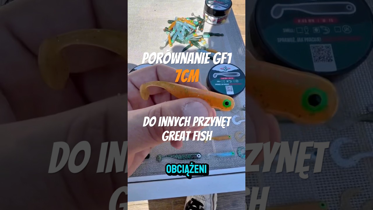 GF1 7cm🔥 w por&oacute;wnaniu do innych orzynęt Great Fish #fishing #wędkarstwo #greatfish #handmadelure