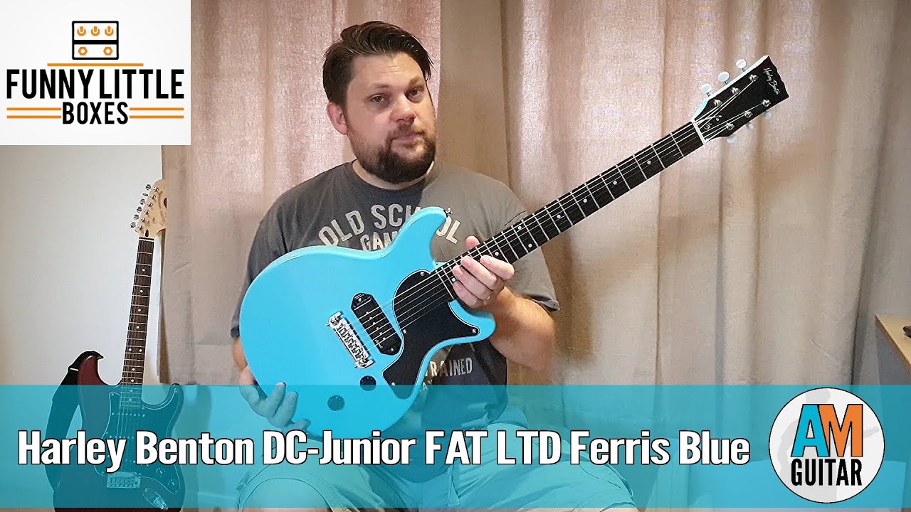 Harley Benton DC Junior FAT LTD Ferris Blue