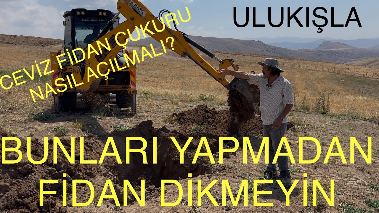 BUNLARI YAPMADAN FİDAN DİKMEYİN. Ceviz fidan çukuru nasıl hazırlanmalı? Ceviz Adam Ahmet