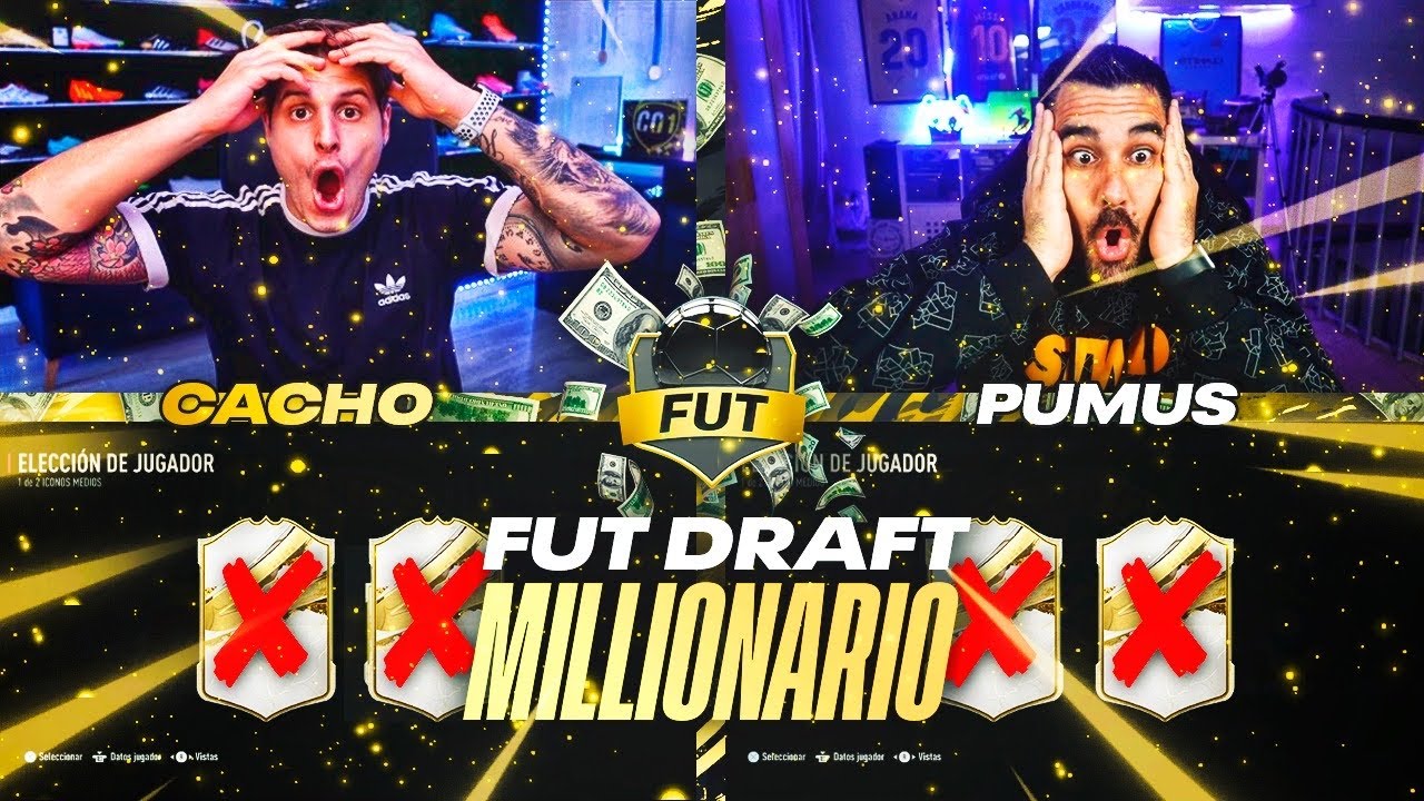 QUIEN PIERDA DESCARTA ICONO!! FUT DRAFT MILLONARIO VS PUMUS!! | FIFA 23