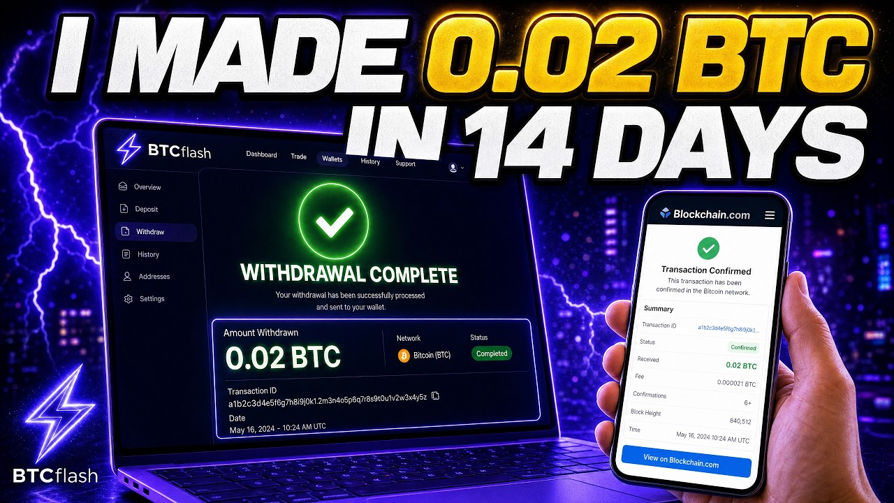 BTC-FLASH Payment Proof &mdash; I Made 0.02 BTC in 14 Days | Full Withdrawal