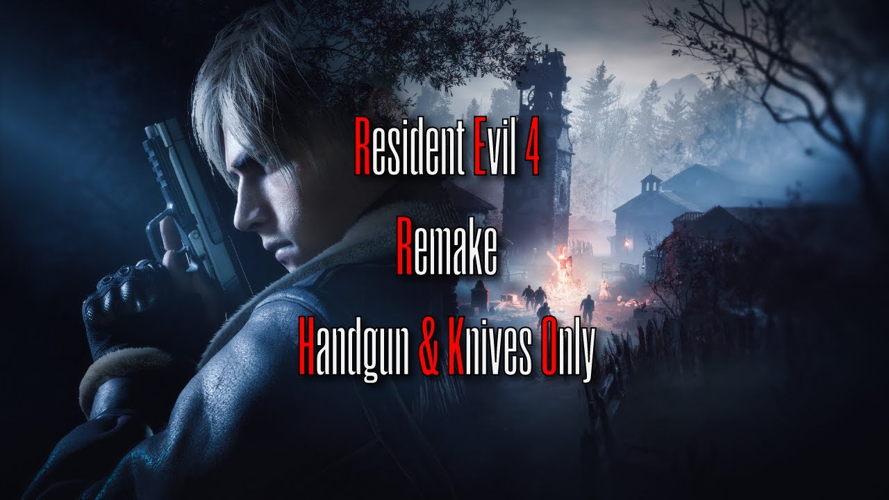 Resident Evil 4 Remake! Handgun and Knives Only! :D