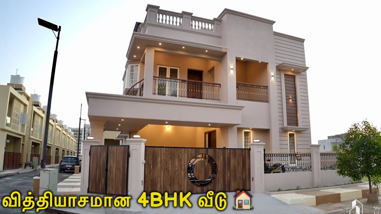 Luxurious 3168sqft Colonial Classic House @ Coimbatore 🔥🔥Fully Furnsihed  4BHK Triplex House