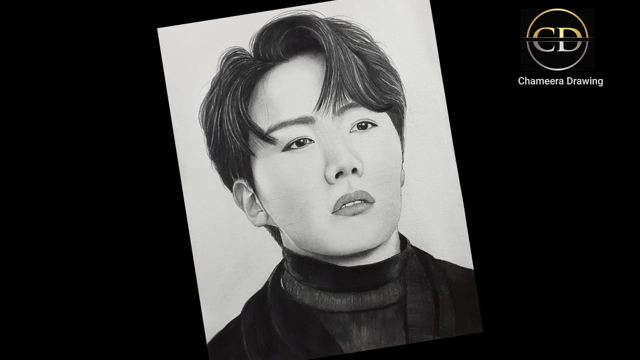 How to draw BTS jung hoseok || step by step pencil Drawing || easy drawing tutorial//