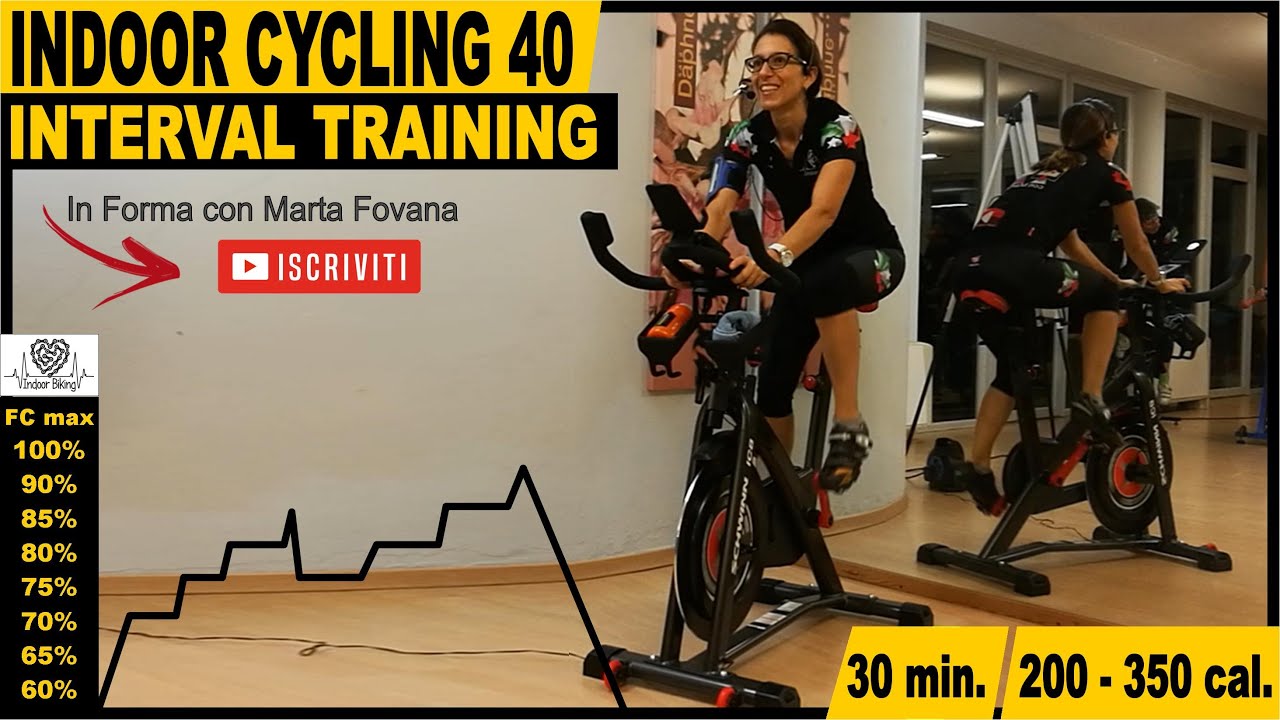 Indoor Cycling Workout - INTERVAL TRAINING - Lezione Completa Spinning Italiano 30 min- -  40