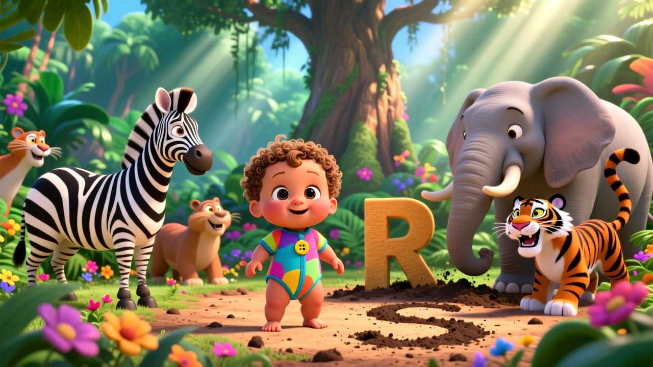 Jungle Tree ABC Adventure 🌴🔤 Fun Alphabet Song for Kids | Learn ABCs in Jungle