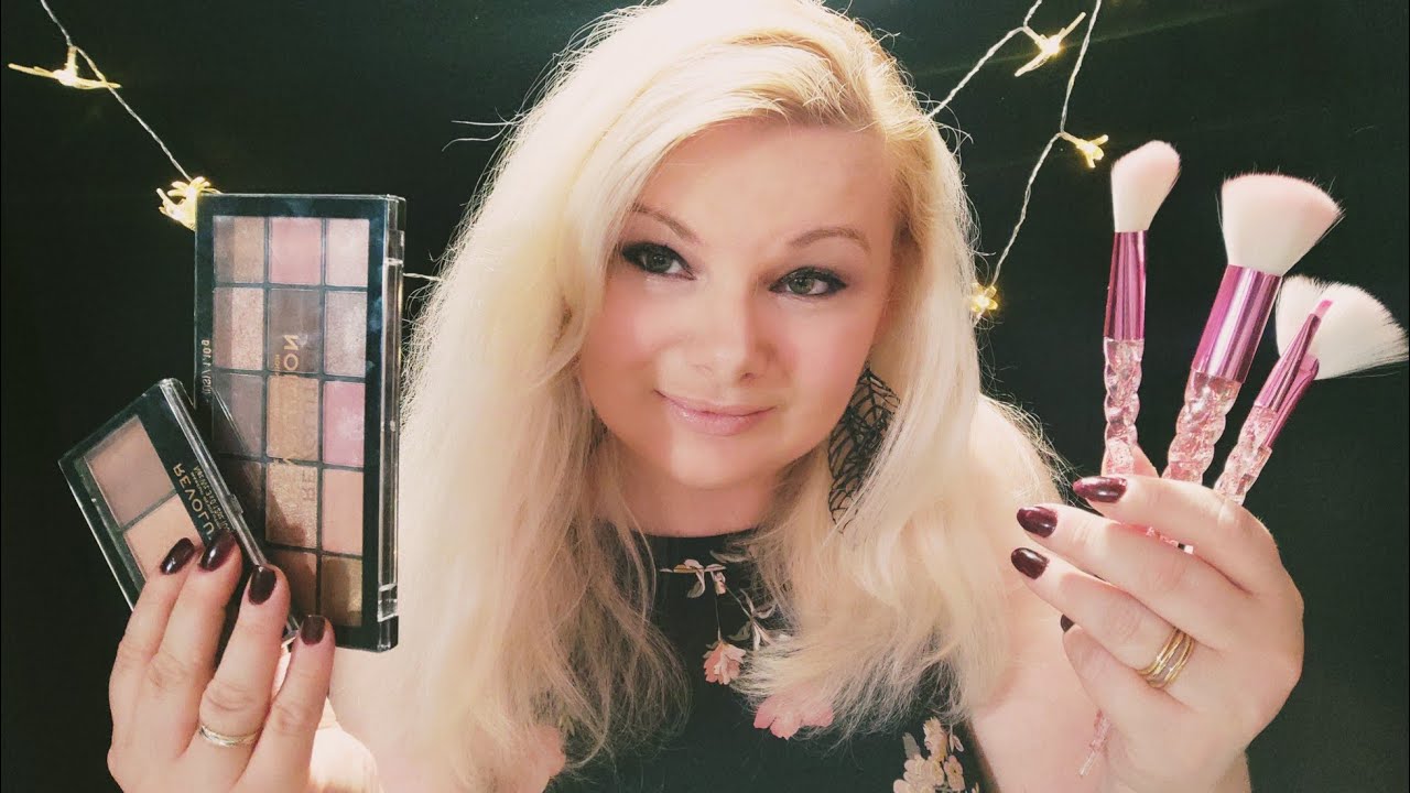 ASMR MOM Gently Does Your Make-up and Hair Roleplay Soft Spoken !!