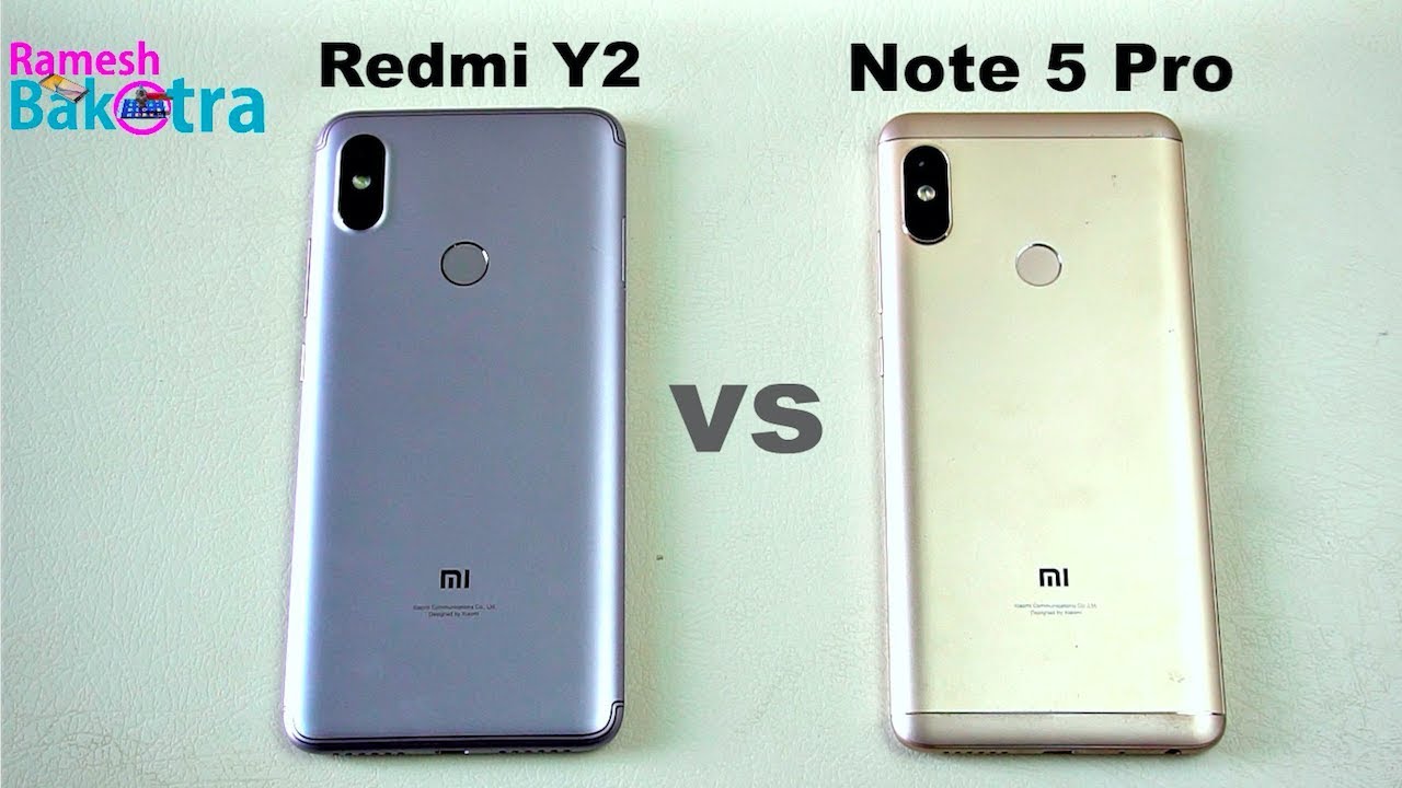 Redmi Y2 vs Redmi Note 5 Pro Speed and Camera Comparison