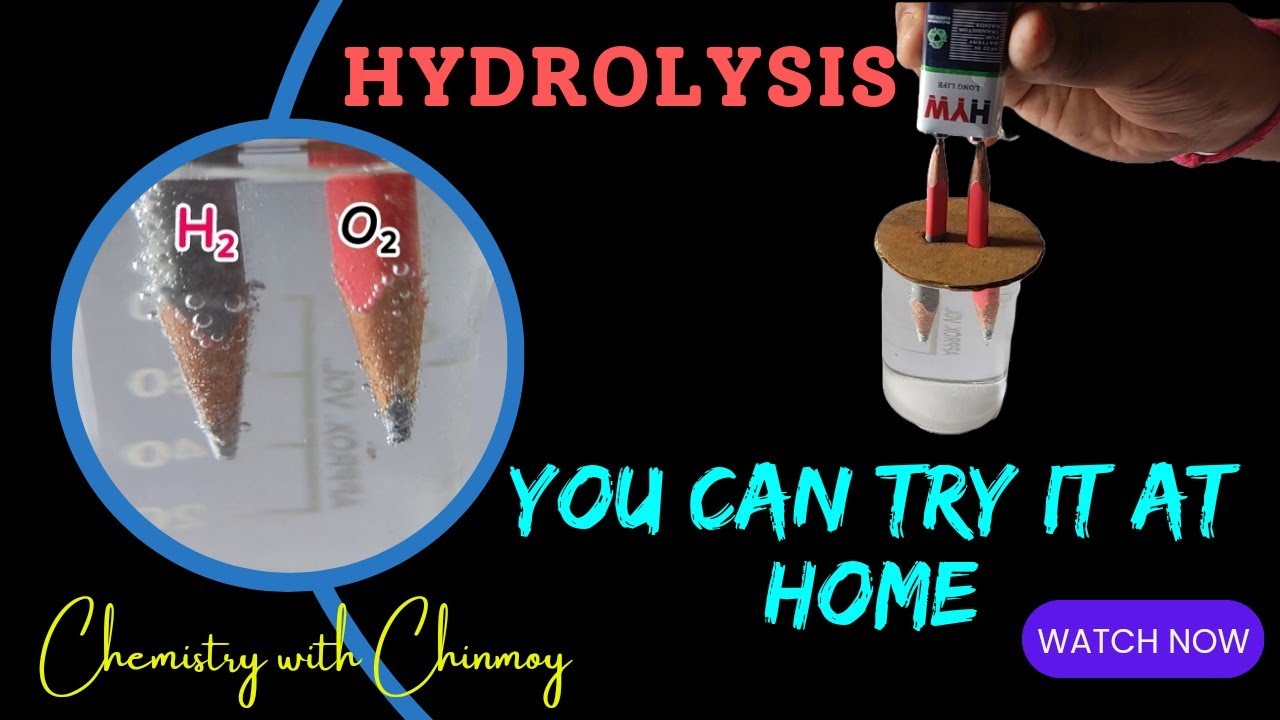 Water Hydrolysis at Home: Easy Chemistry Experiment @EasyChemistry118