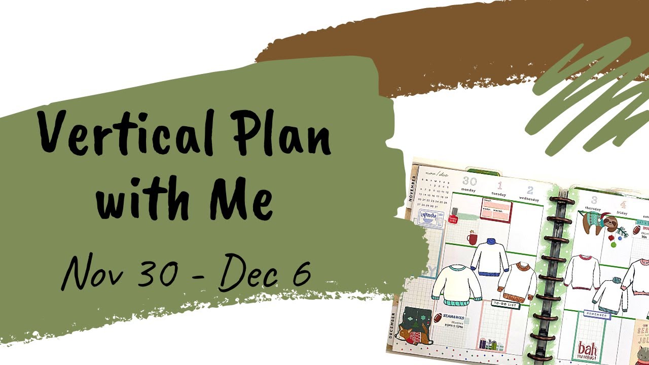 Classic Vertical Plan with Me for November 30 to December 6 with Judi of JLBCrafts