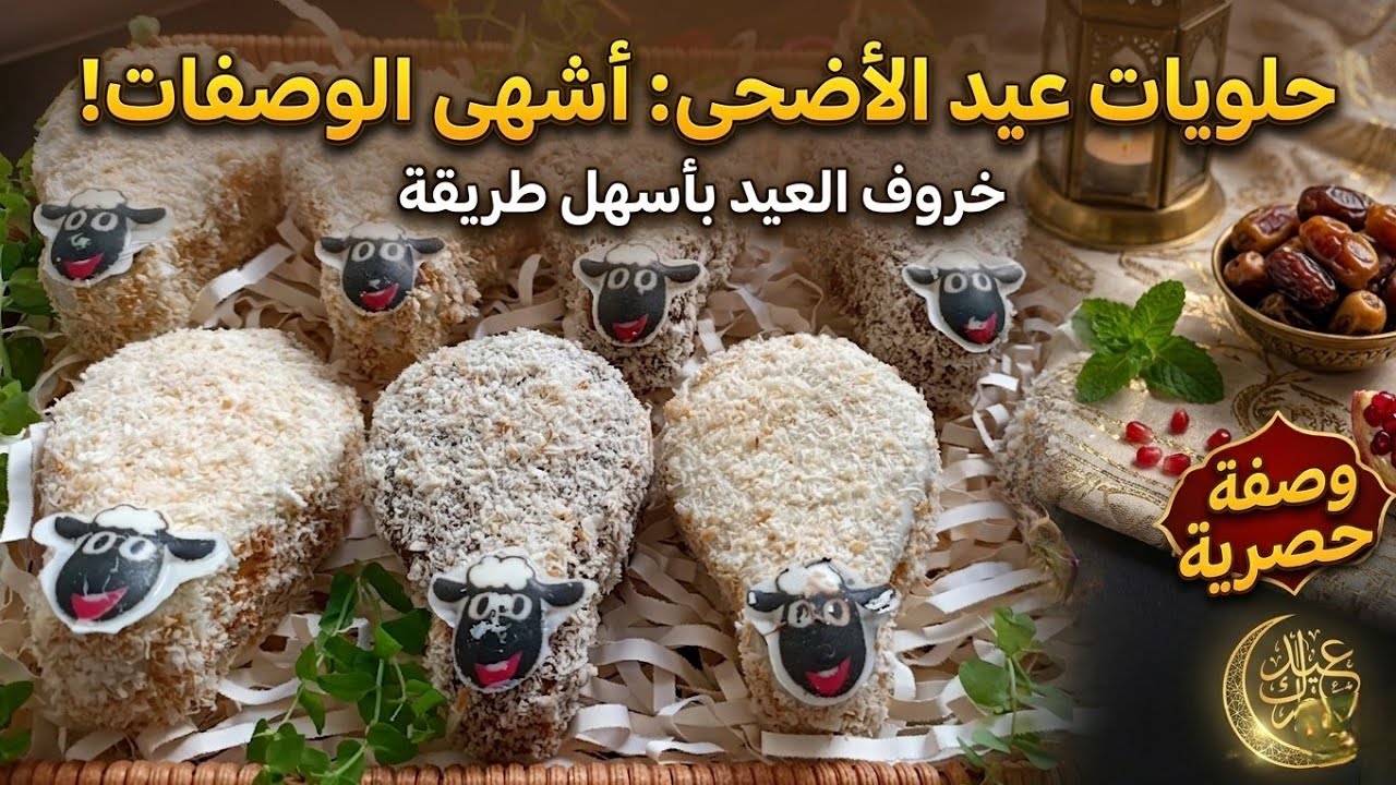 صابلي عيد الاضحى!حلوة على شكل خروف تذوب في الفم محشية بكريمة الزبدة