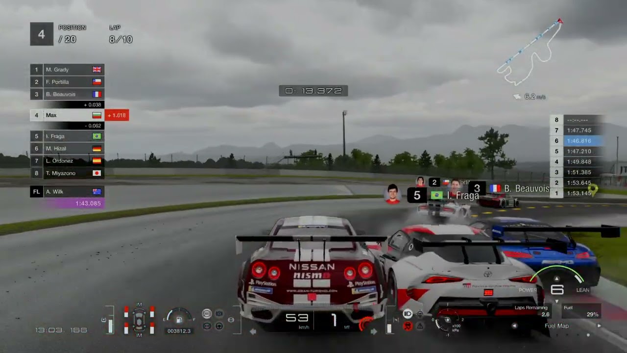 Gran Turismo&trade; 7 - Fuji WTC800 - Laps 6-10 - Wet