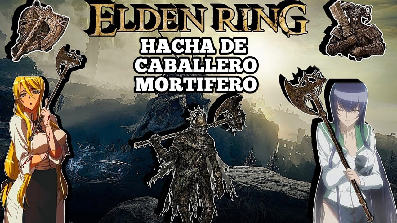 ELDEN RING HACHA LARGA DE CABALLERO MORTIFERO NG+2 CAP 1