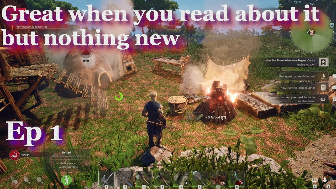 Геймплей Windrose - прохождение Storm Edge в одиночку, эпизод 1 - Выживание в открытом мире - По ...