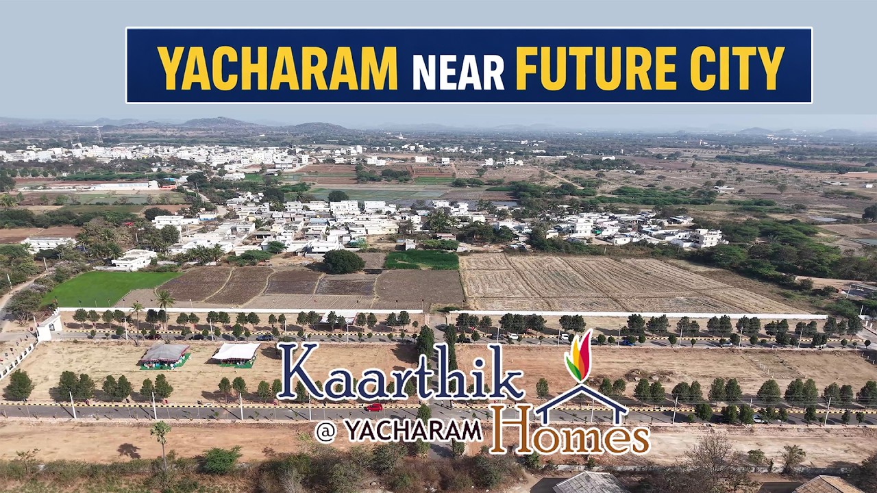 RESIDENTIAL PROJECT LOCATED @ YACHARAM | 200 ft WIDE ROAD | NEAR FUTURE CITY