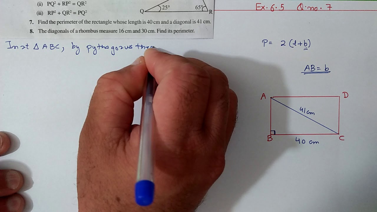 Q.7, Ex.6.5 Chapter:6 The Triangle And Its Properties | Ncert Maths Class 7 | Cbse
