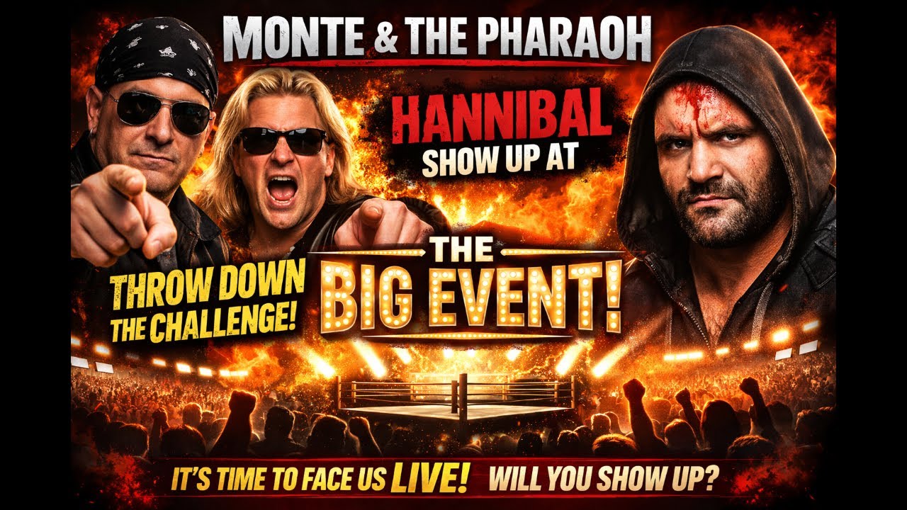 Monte & The Pharaoh Throw Down the Challenge! Hannibal — Show Up at The Big Event!
