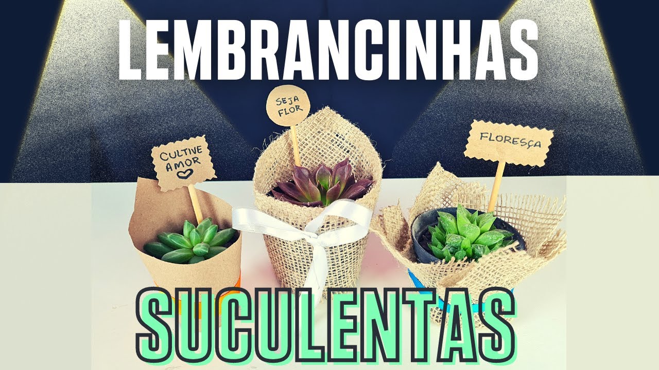 RENDA EXTRA 🤑 FAÇA LEMBRANCINHAS COM SUCULENTAS   PASSO A PASSO COMPLETO!