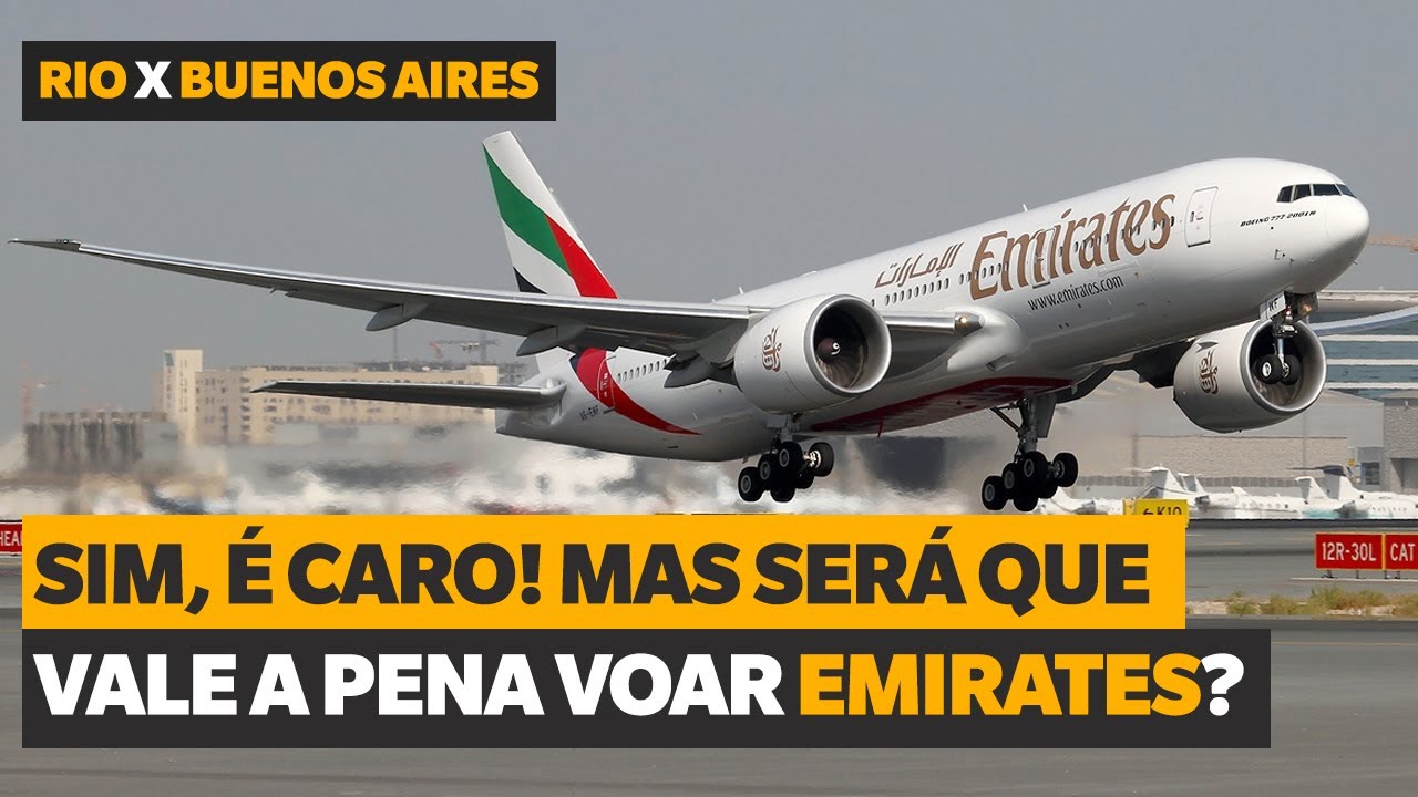 COMO É VOAR COM A EMIRATES PARA BUENOS AIRES na classe executiva do Boeing 777-200LR