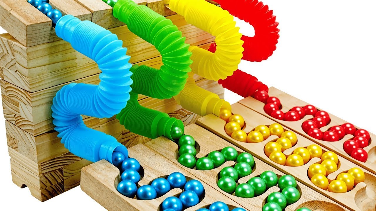 HABA marble Run: Mesmerizing Wooden Marbles Racing Through Air ASMR